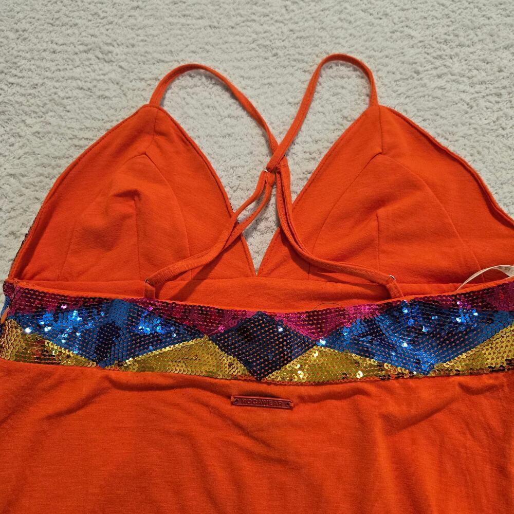 Rocawear Sequin Bodice Fit and Flare Sundress Size L Party Y2K - Picture 6 of 10